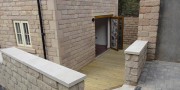 Patio area of  a New Build